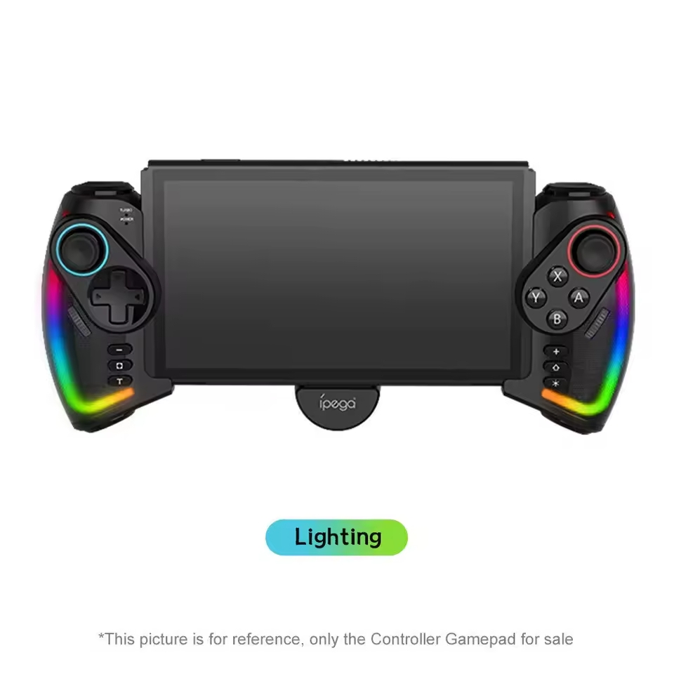 Bilişim Burada SW777 Gamepad RGB ışık gerdirilebilir el oyun denetleyicisi İç Kablosuz Wireless Bluetooth Oyun Kolu Anahtarı 